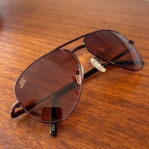 Serengeti 6827 Brown Small Aviator Sunglasses